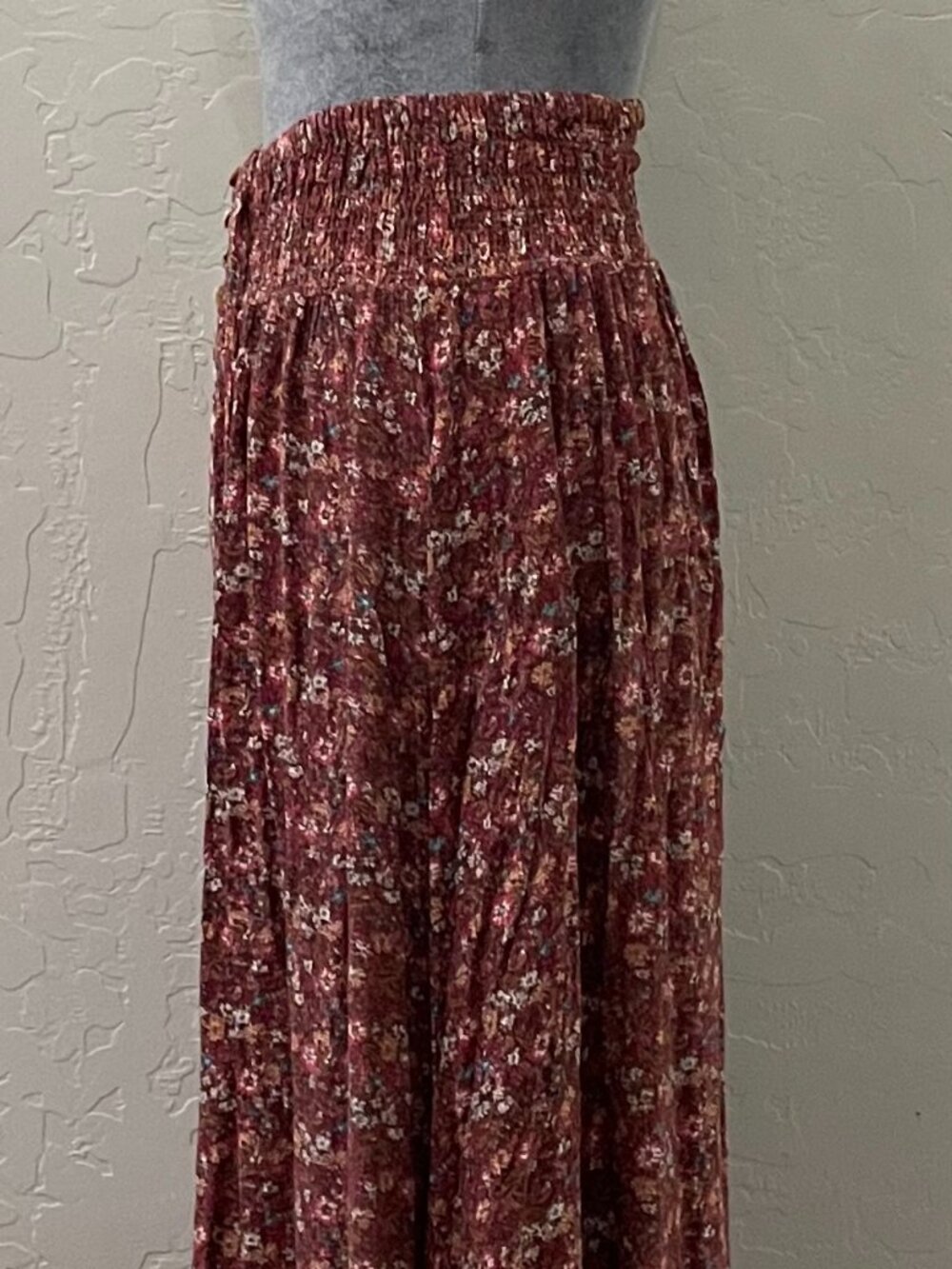 Rachel Roy brown flower floral maxi skirt (size S) - Picture 2 of 5